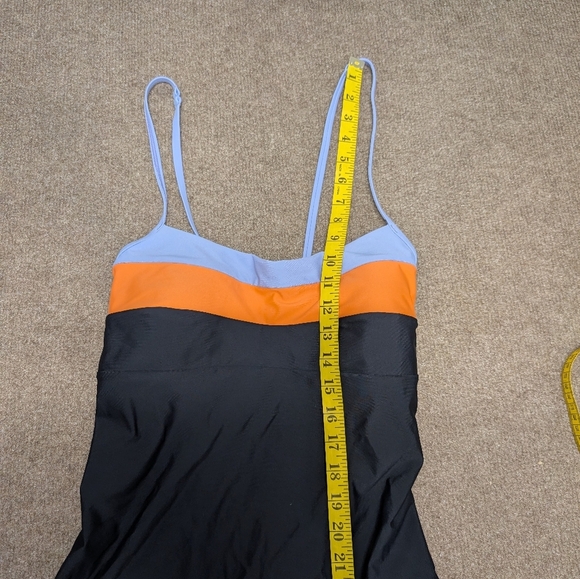 PrAna Lurisia Black Striped Women's One Piece Swimsuit Size XL - Picture 9 of 10